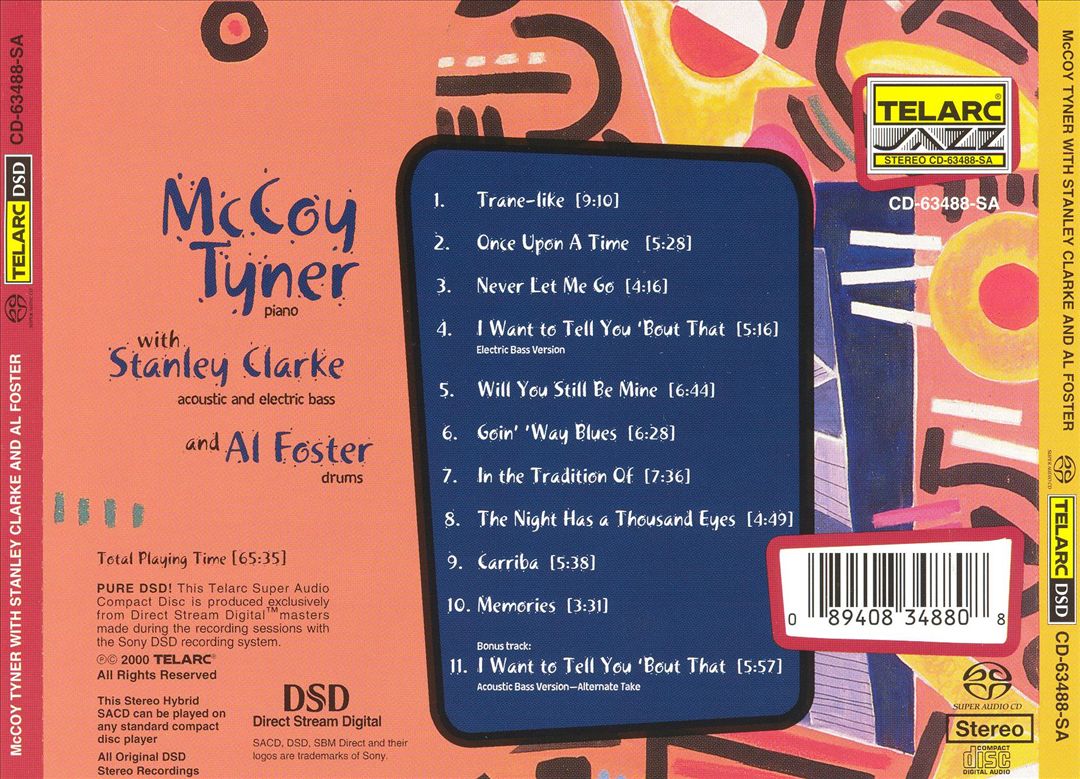 McCoy Tyner with Stanley Clarke and Al Foster cover art