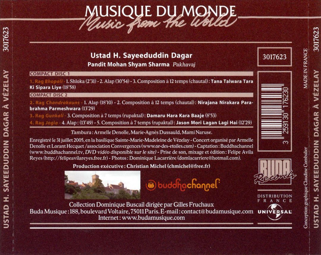 Chant Dhrupad a Vezelay cover art