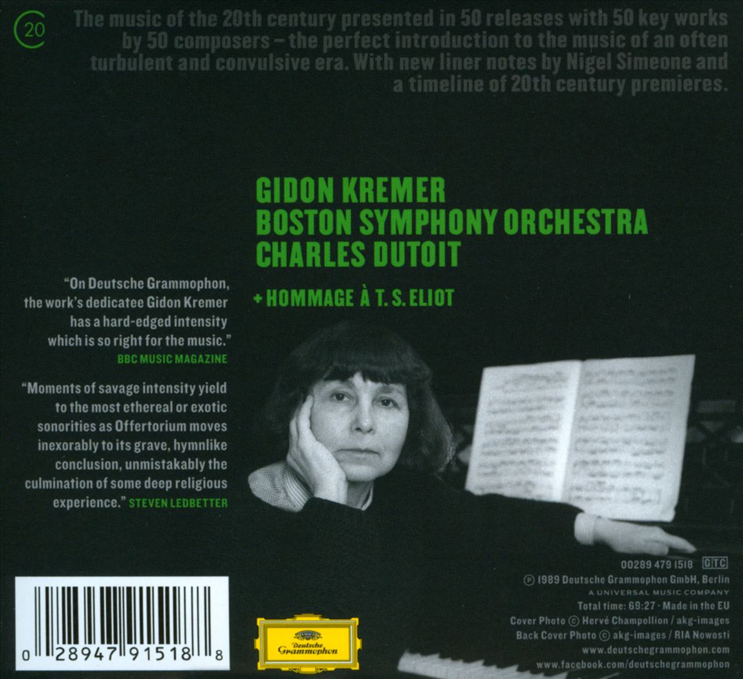 Sofia Gubaidulina: Offertorium cover art