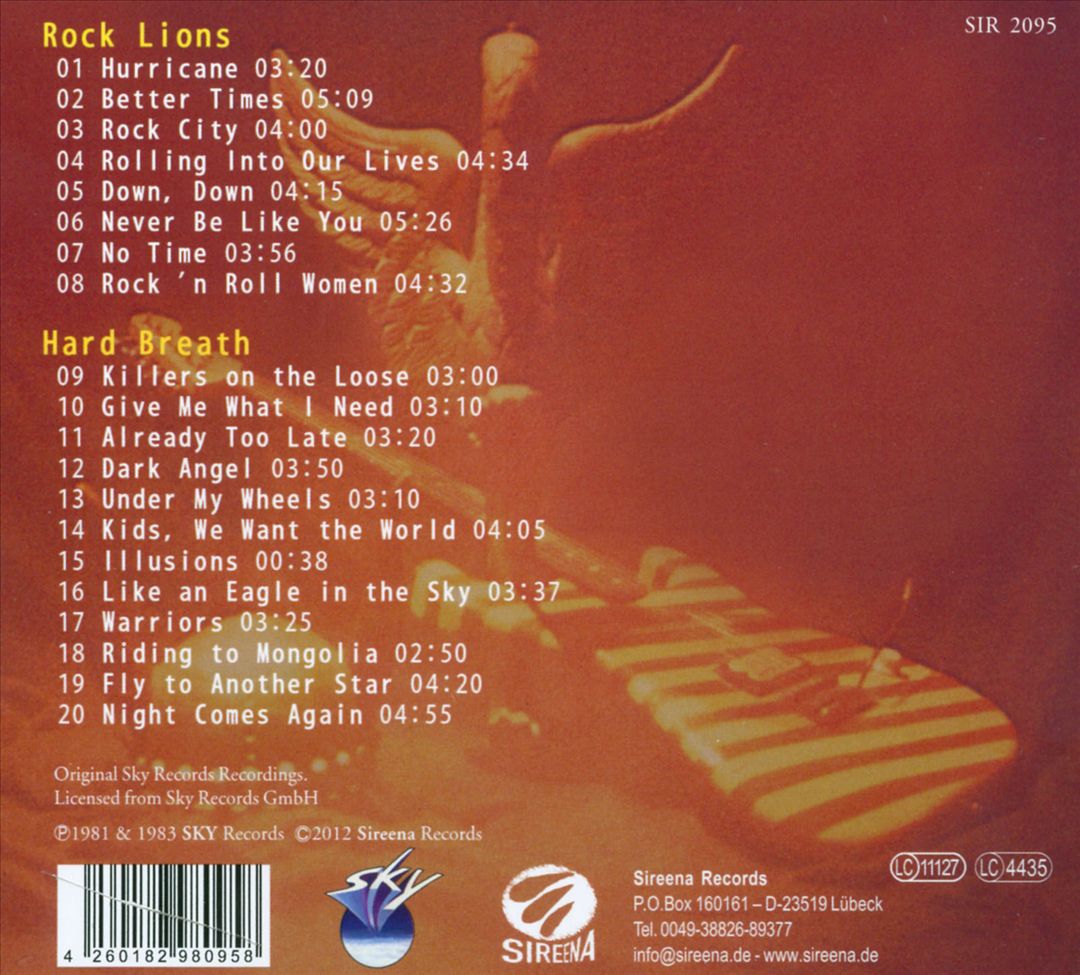 Rock Lions & Hard Breath cover art