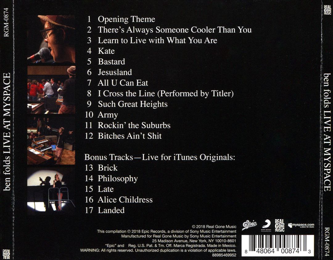 Live at MySpace cover art
