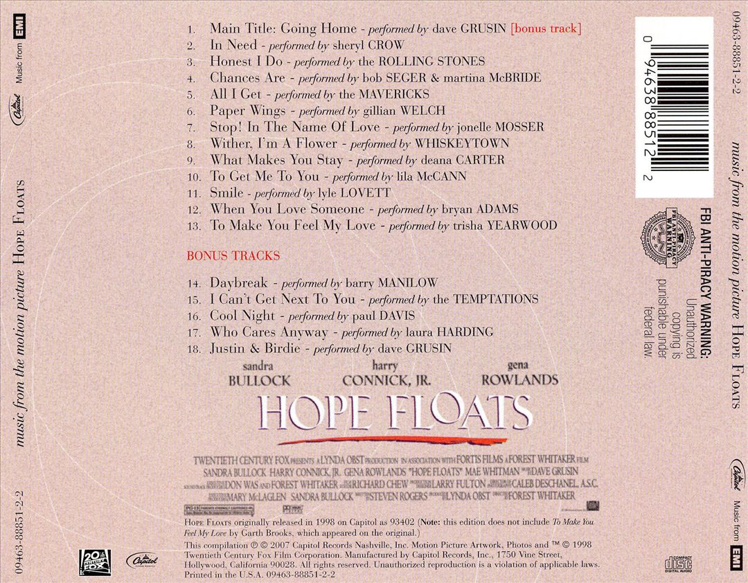 Hope Floats [Original Soundtrack] [Bonus Tracks] cover art