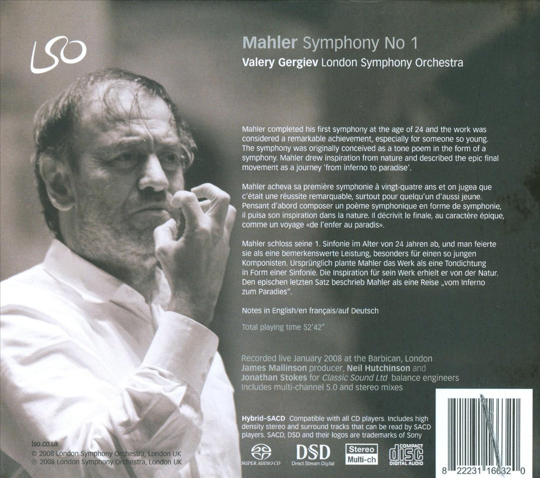 Mahler: Symphony No. 1 cover art