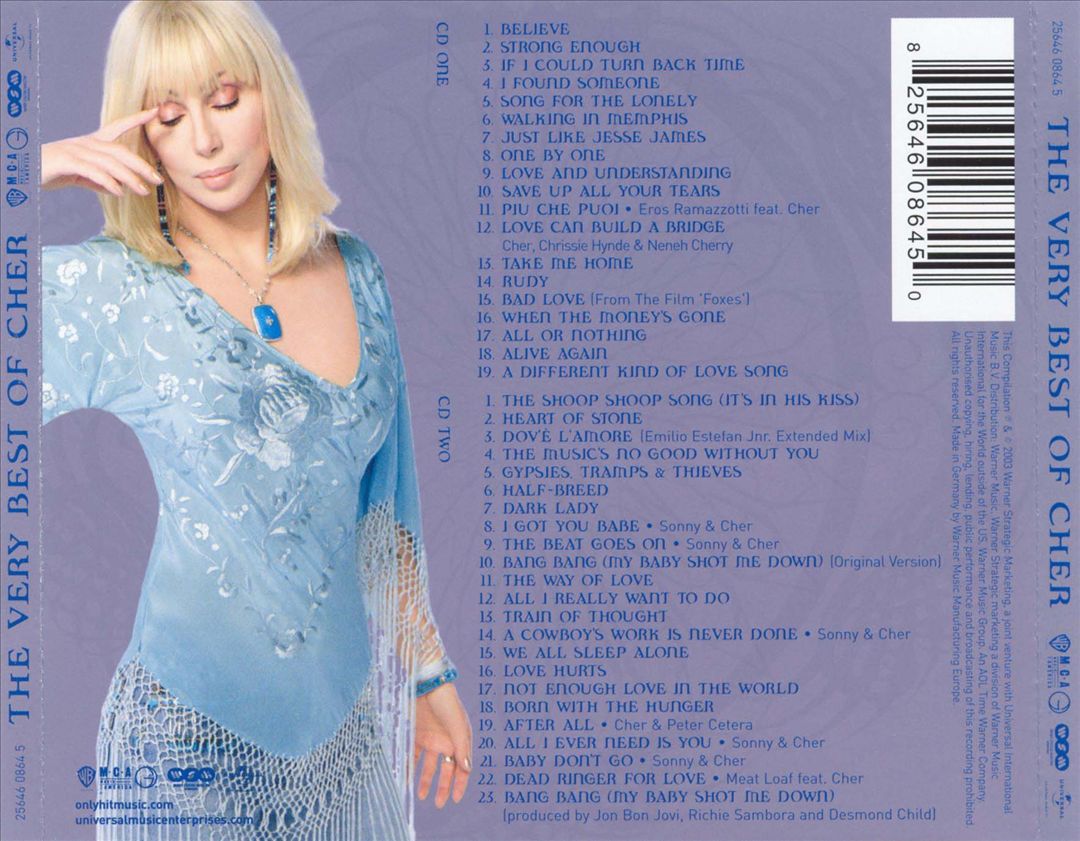 The Very Best of Cher [Bonus Tracks] cover art