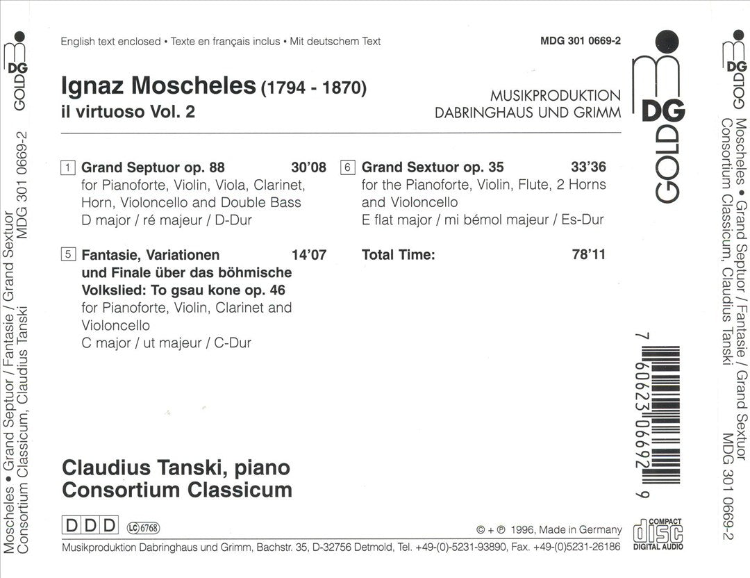 Virtuoso, Vol. 2: Ignaz Moscheles cover art