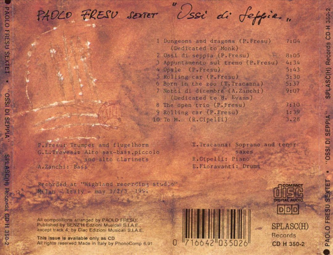 Ossi di Seppia cover art