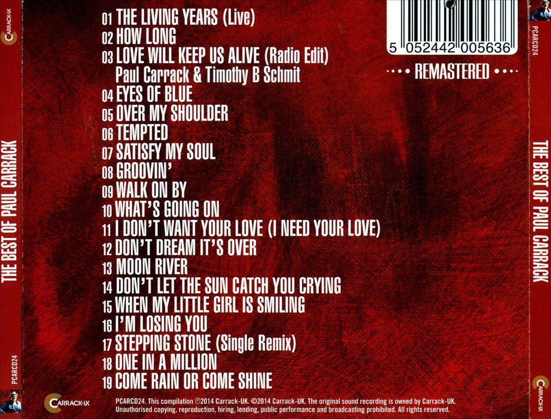 Best of Paul Carrack cover art