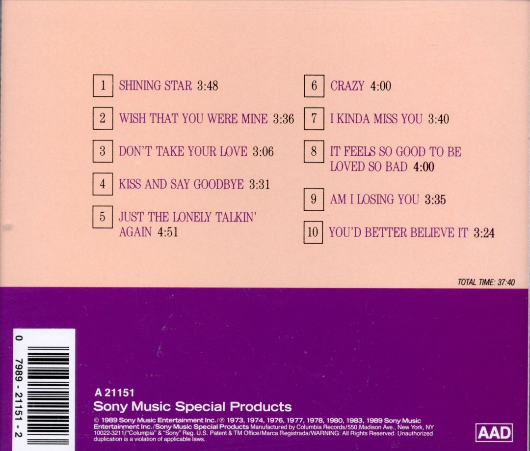 Greatest Hits [Sony Special Products] cover art