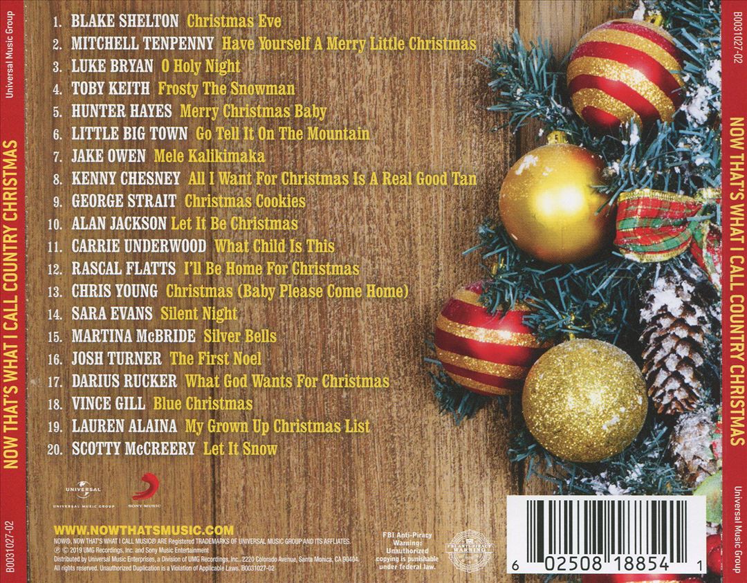 Now That's What I Call Country Christmas [2019] cover art
