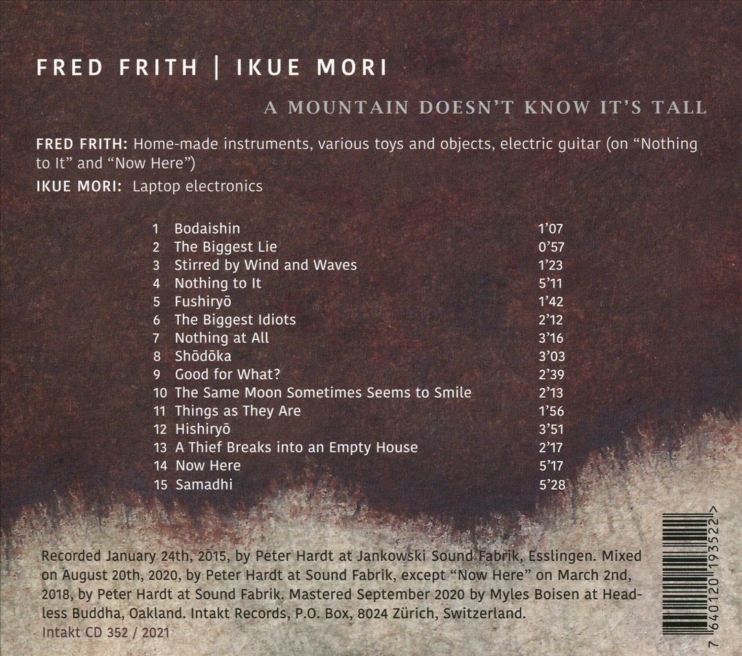 Mountain Doesn't Know It's Tall cover art
