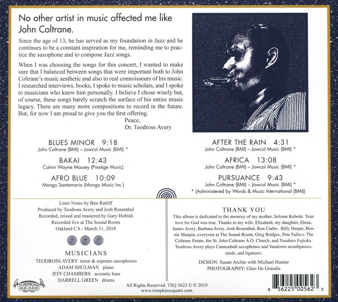 After the Rain: A Night for Coltrane cover art