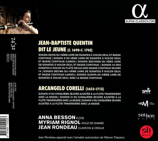Corelli, Quentin: Flute Sonatas cover art