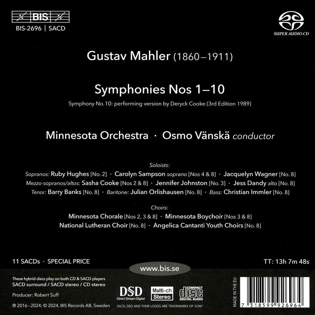 Mahler: Symphonies 1-10 cover art