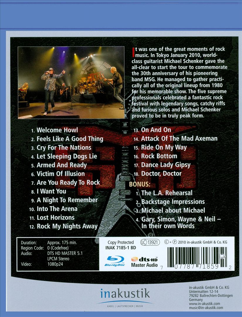 The 30th Anniversary Concert - Live In Tokyo cover art