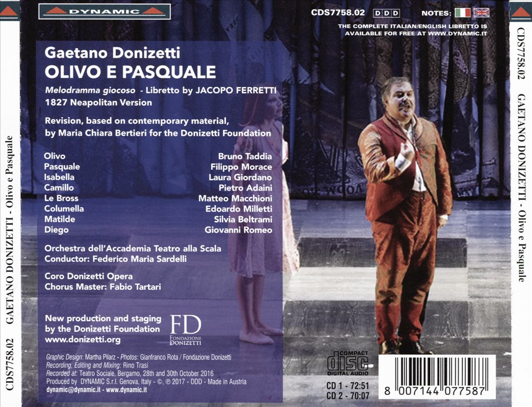 Donizetti: Olivo e Pasquale cover art