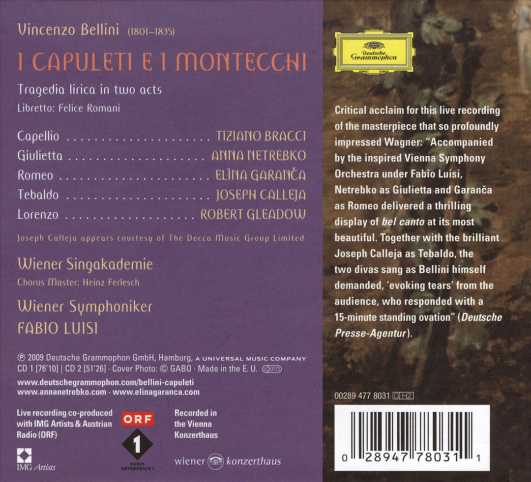 Vincenzo Bellini: I Capuleti e i Montecchi cover art