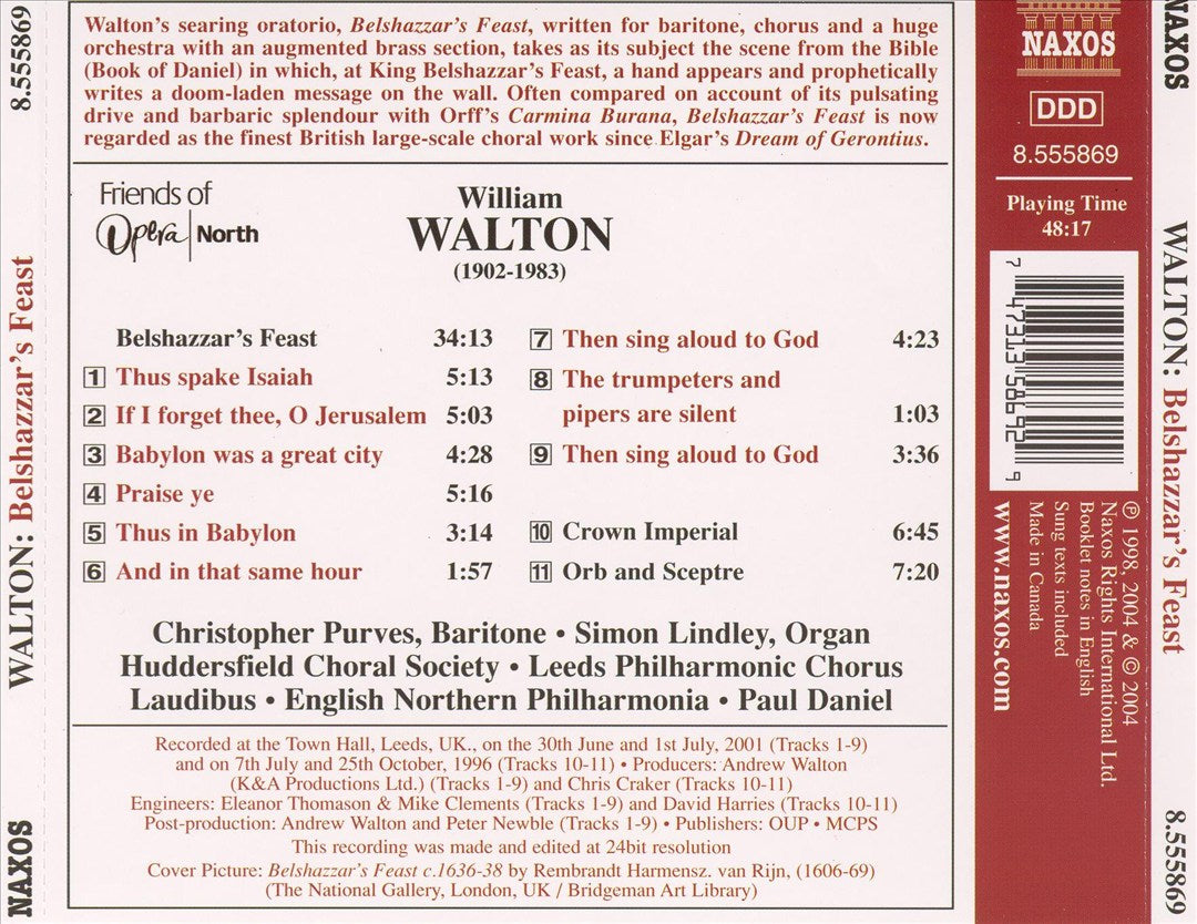 Walton: Belshazzar's Feast cover art