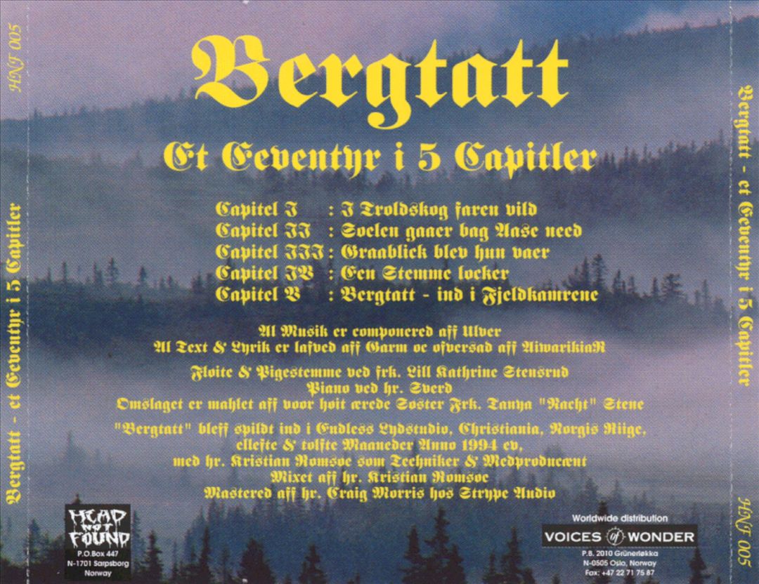 Bergtatt cover art