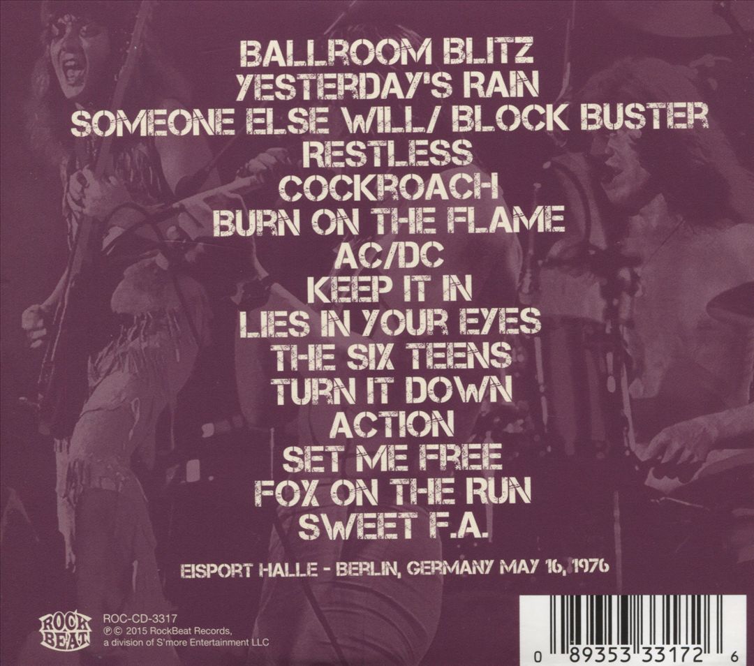 Ballroom Blitz: Live in Berlin 1976 cover art