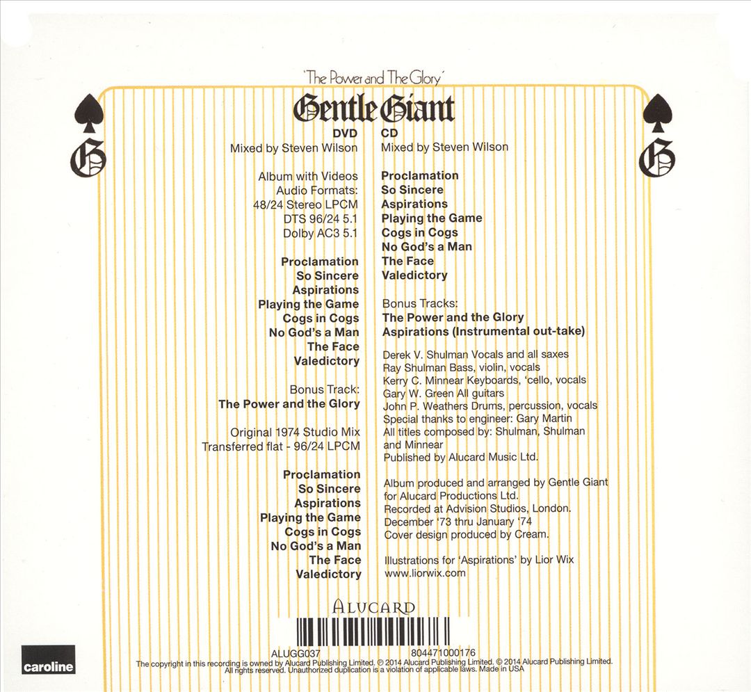 Power and the Glory cover art