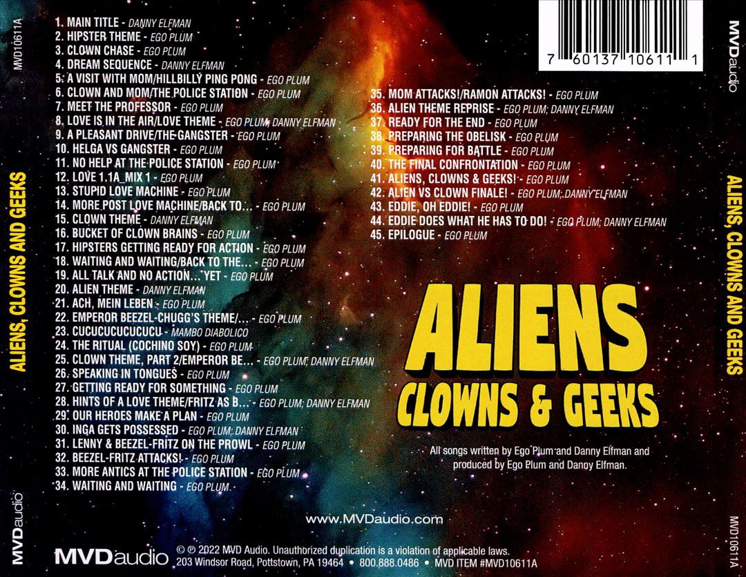 Aliens, Clowns and Geeks [Soundtrack] cover art