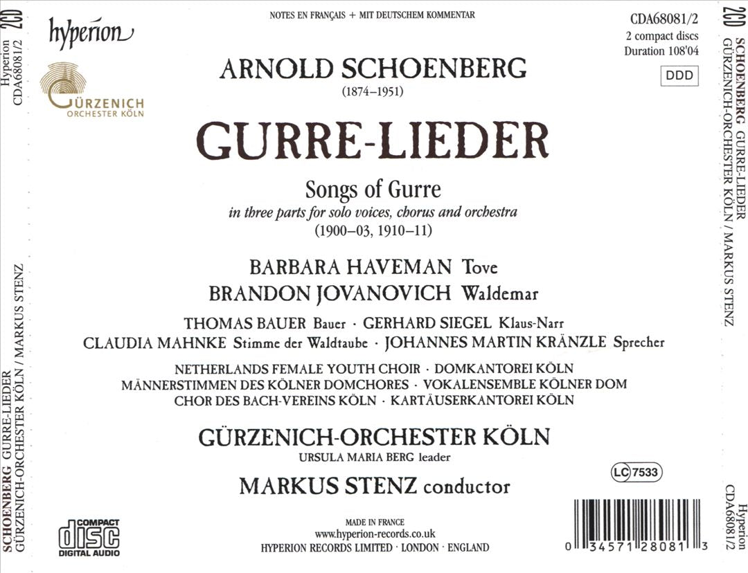 Schoenberg: Gurre-Lieder cover art