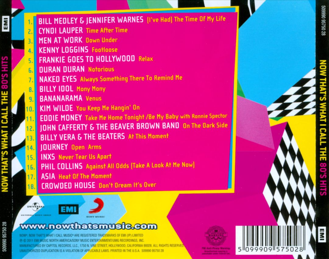Now That's What I Call the 80's Hits cover art