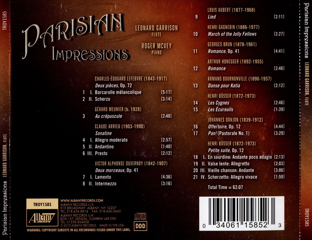 Parisian Impressions cover art