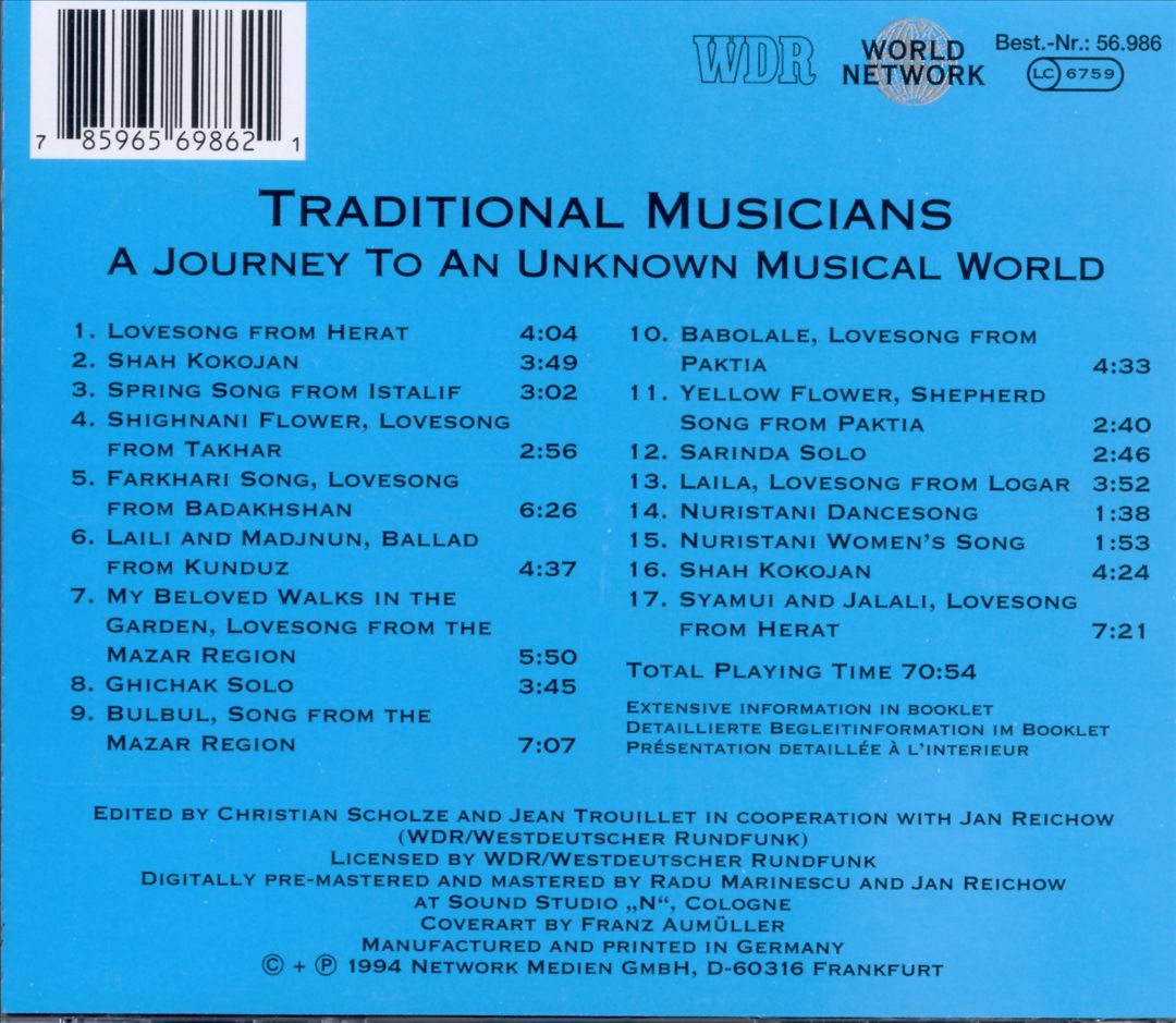 Afghanistan: A Journey to an Unknown Musical World cover art