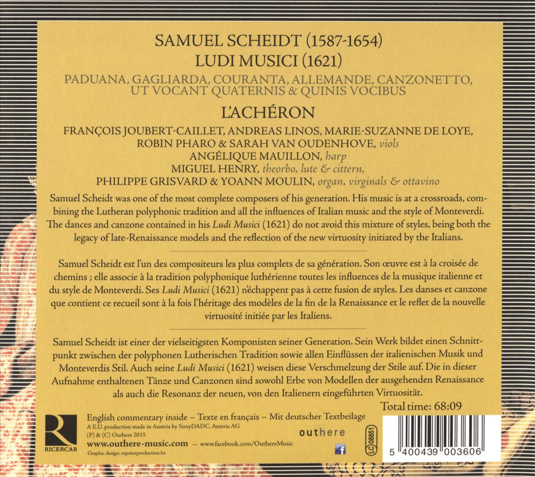 Samuel Scheidt: Ludi Musici cover art