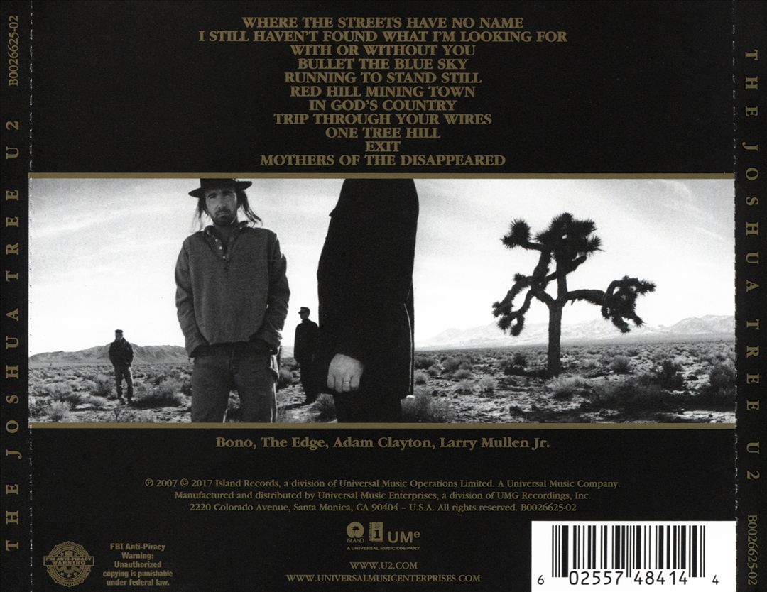 Joshua Tree [30th Anniversary Edition] [1CD] cover art