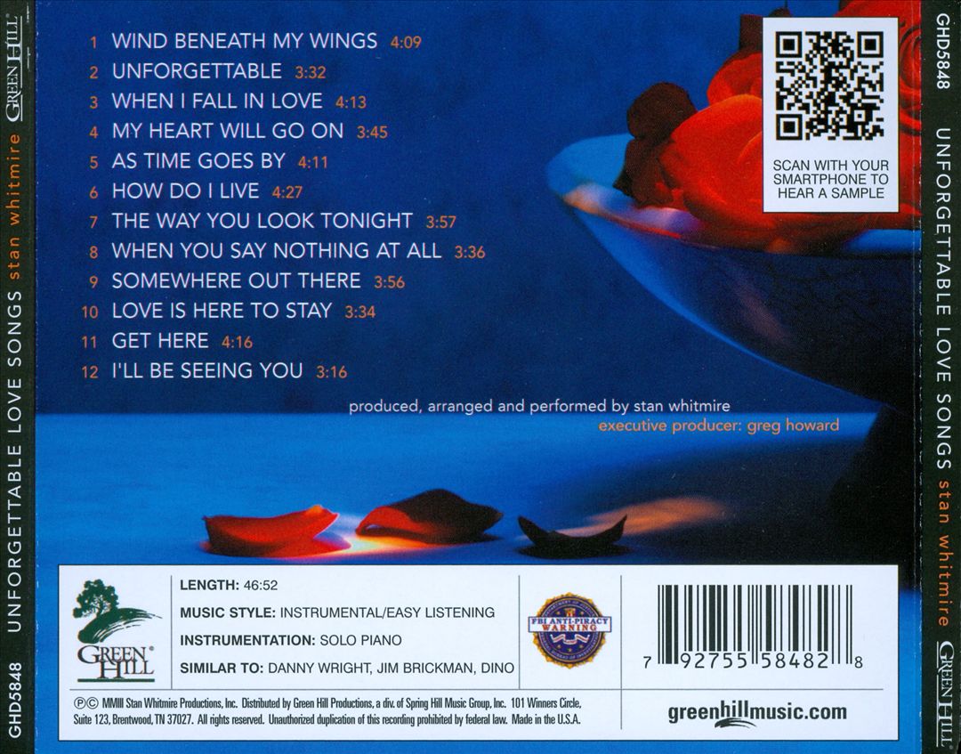 Unforgettable Love Songs cover art