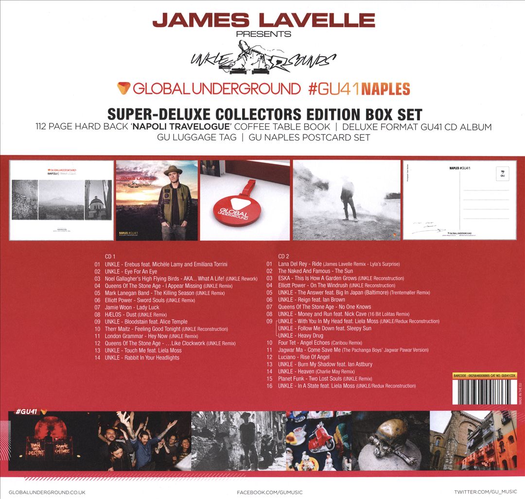 Global Underground No.41 Naples: James Lavelle Presents Unkle Sounds [Limited Edition] cover art