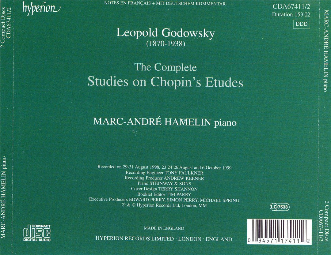 Godowsky: The Complete Studies on Chopin's Etudes cover art