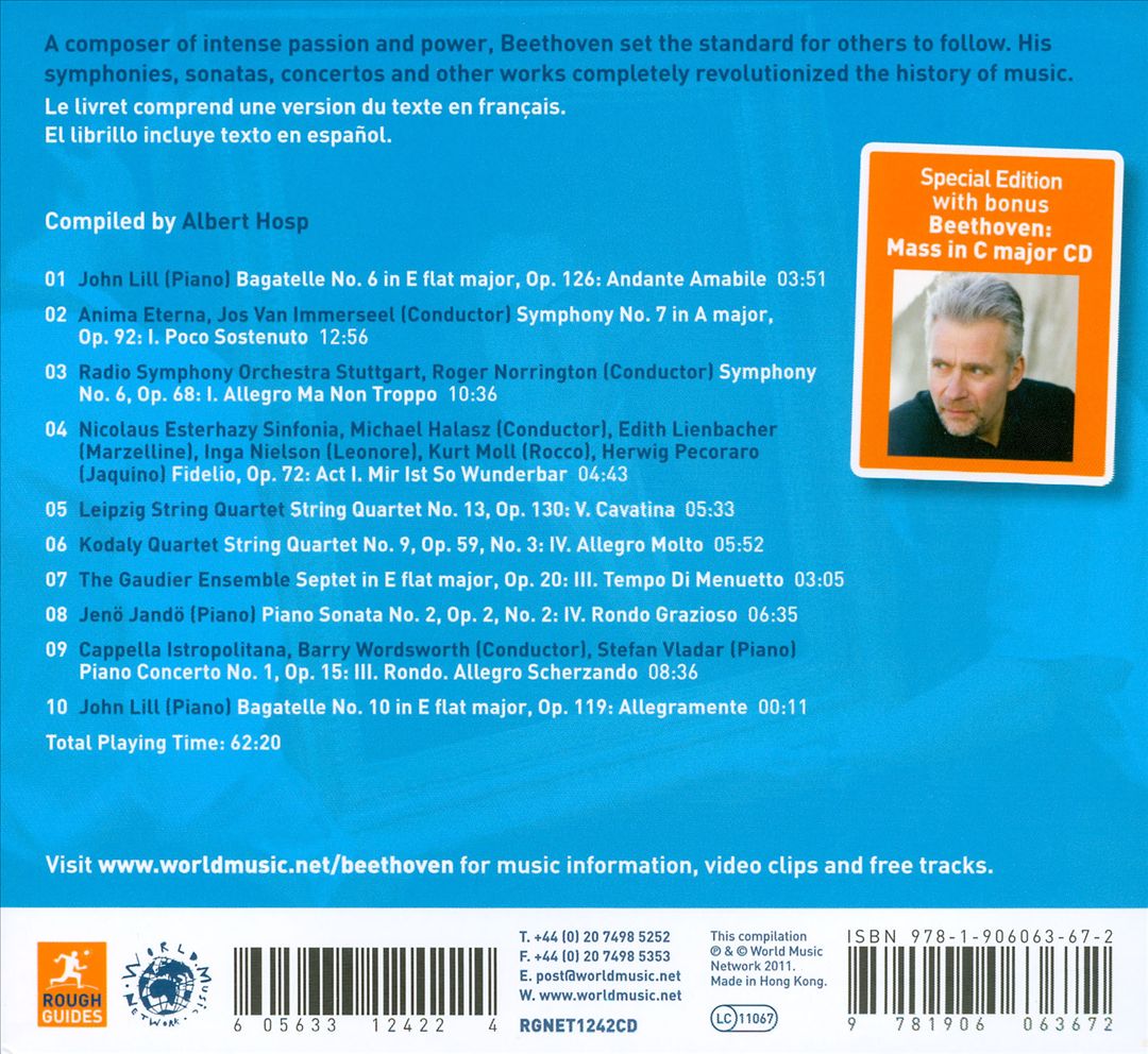 Rough Guide to Classical Composers: Beethoven (with Bonus CD: Beethoven's Mass in C major) cover art