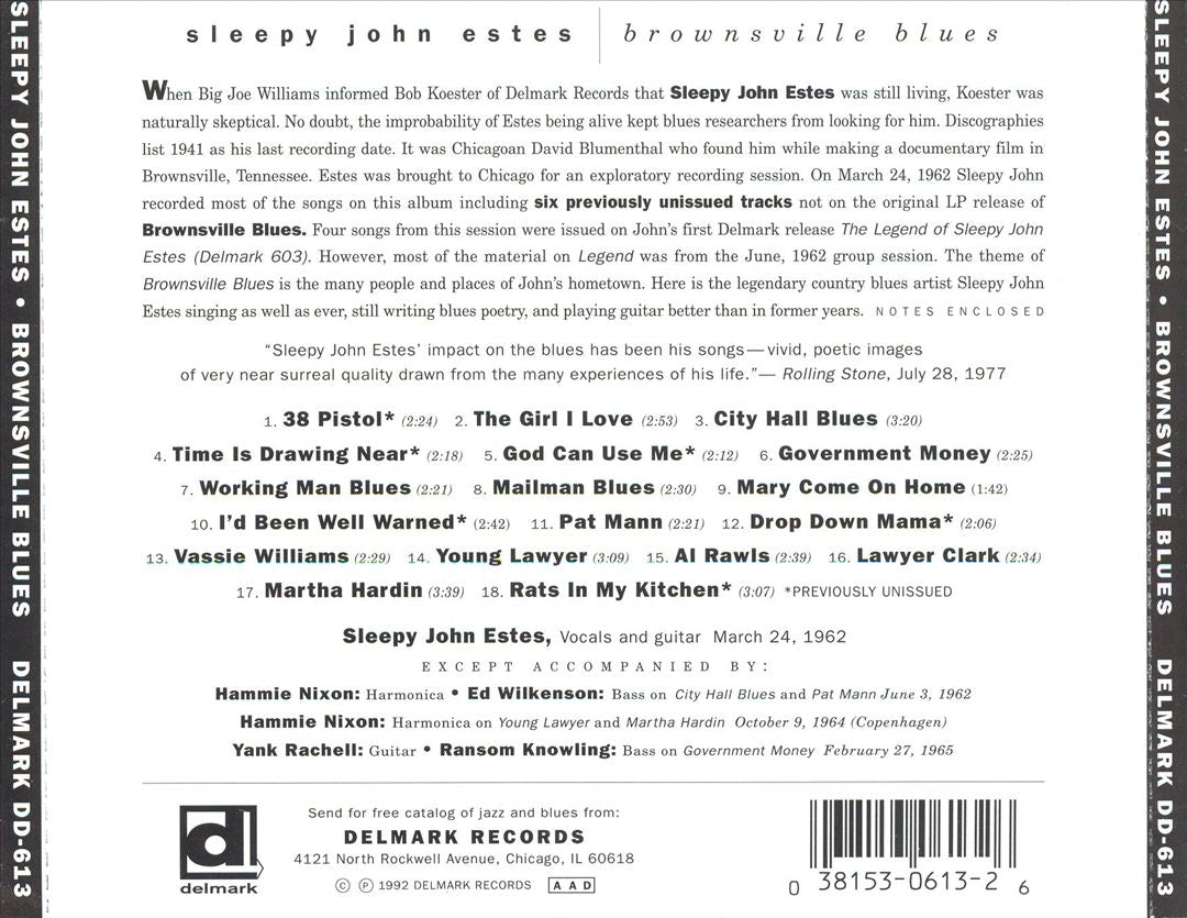 Brownsville Blues [Delmark] cover art