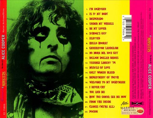 Mascara & Monsters: The Best of Alice Cooper cover art