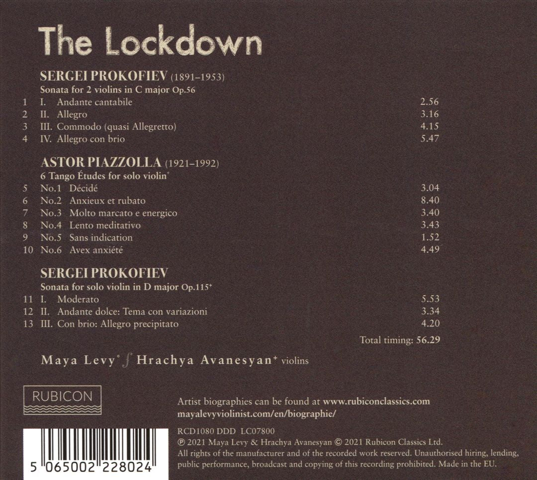 Lockdown: Piazzolla, Prokofiev cover art