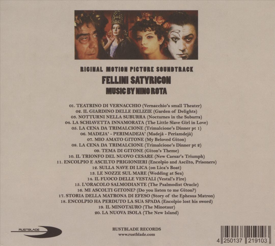 Fellini Satyricon [Original Motion Picture Soundtrack] cover art