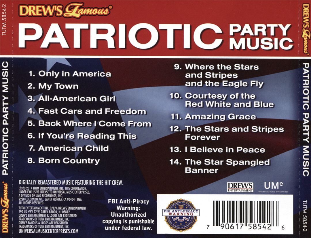 Drew's Famous Patriotic Party Music cover art