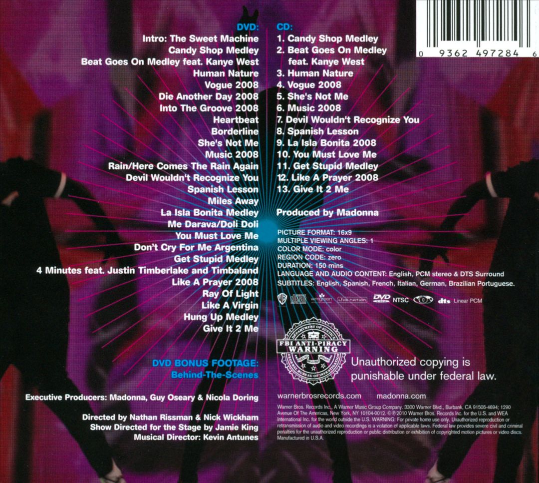 Sticky & Sweet Tour cover art