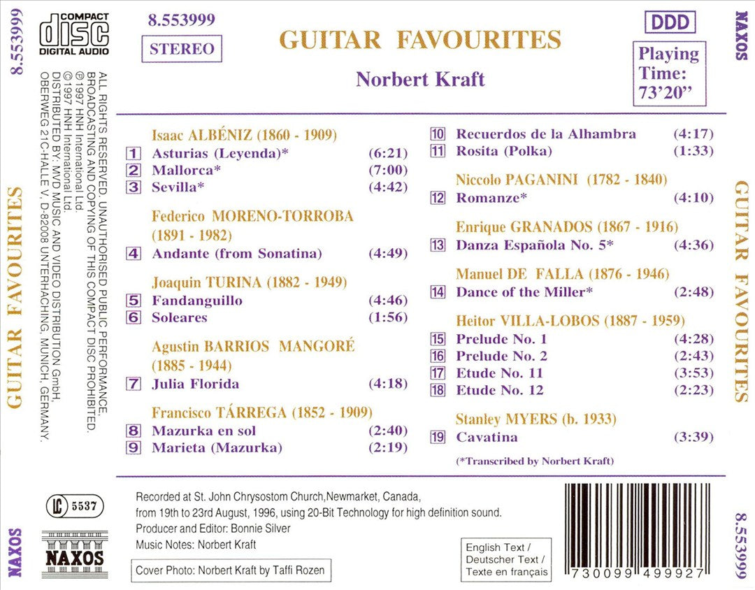 Guitar Favorites: Norbert Kraft cover art