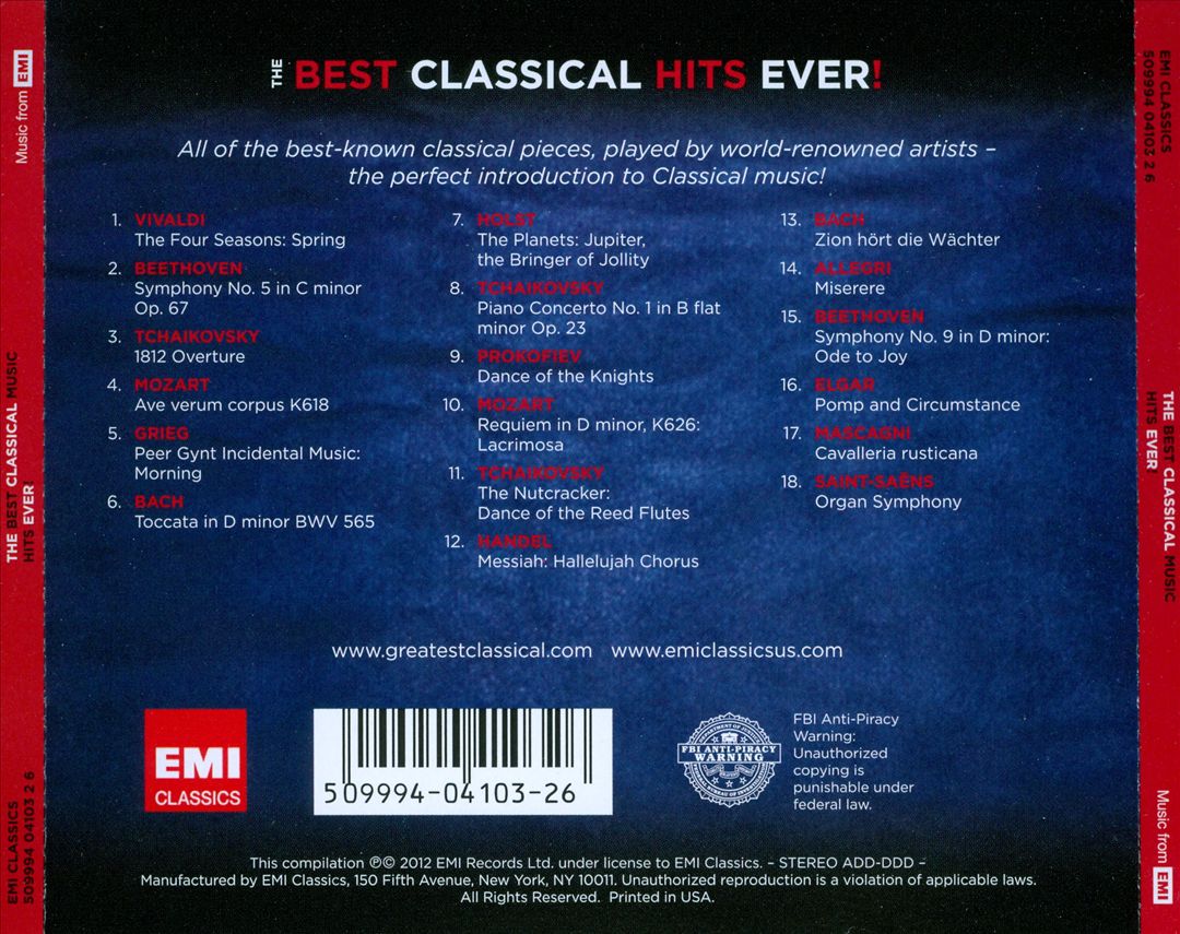 Best Classical Hits Ever! cover art