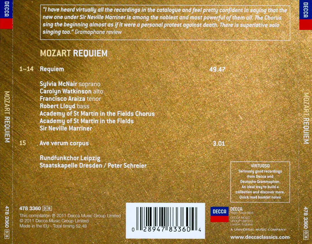 Mozart: Requiem cover art