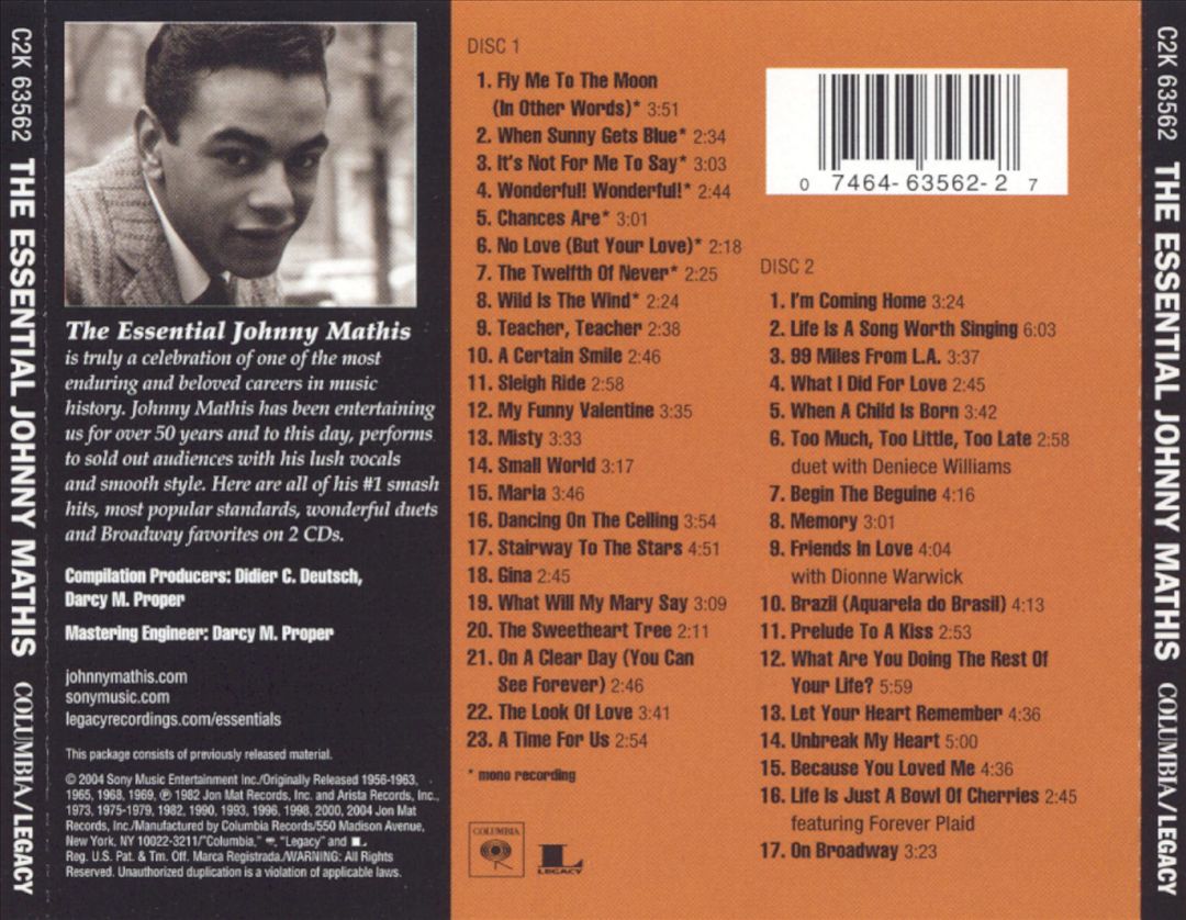 Essential Johnny Mathis cover art