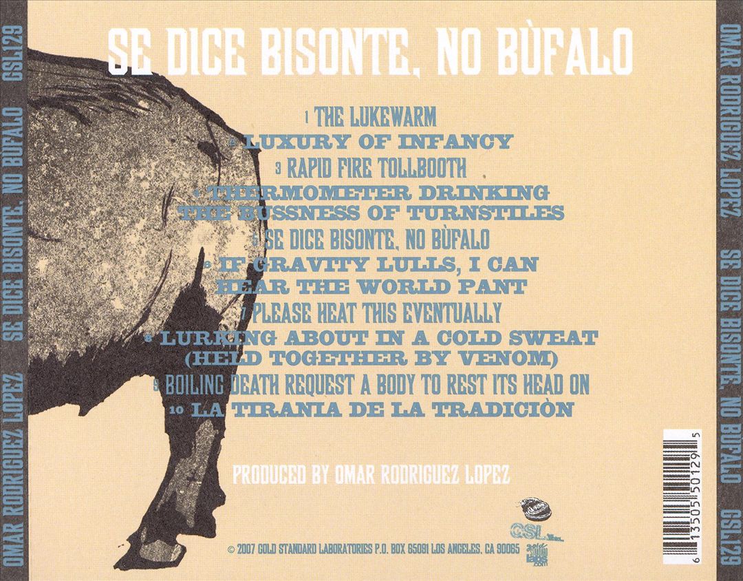 Se Dice Bisonte, No Bùfalo cover art