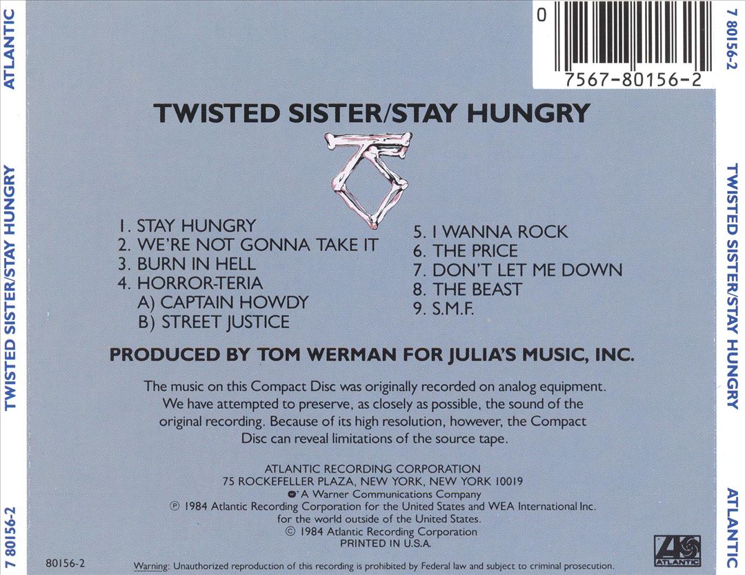 Stay Hungry cover art