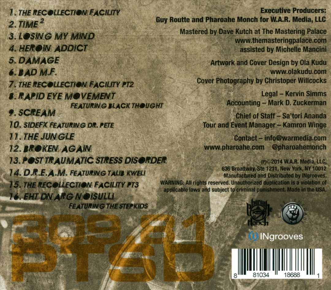 P.T.S.D.: Post Traumatic Stress Disorder cover art