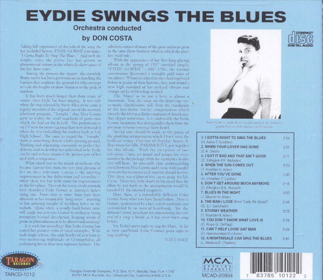 Eydie Swings the Blues cover art