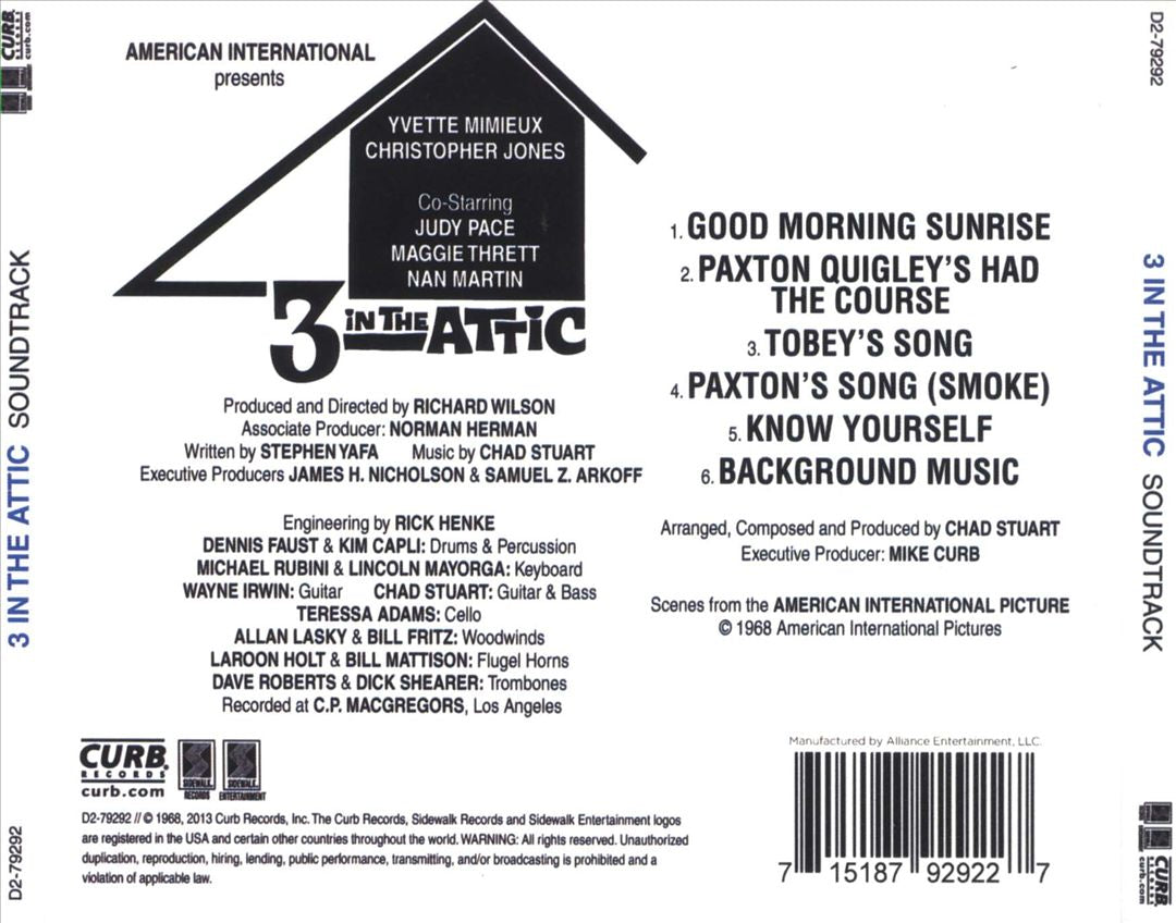 3 in the Attic [Original Motion Picture Soundtrack] cover art
